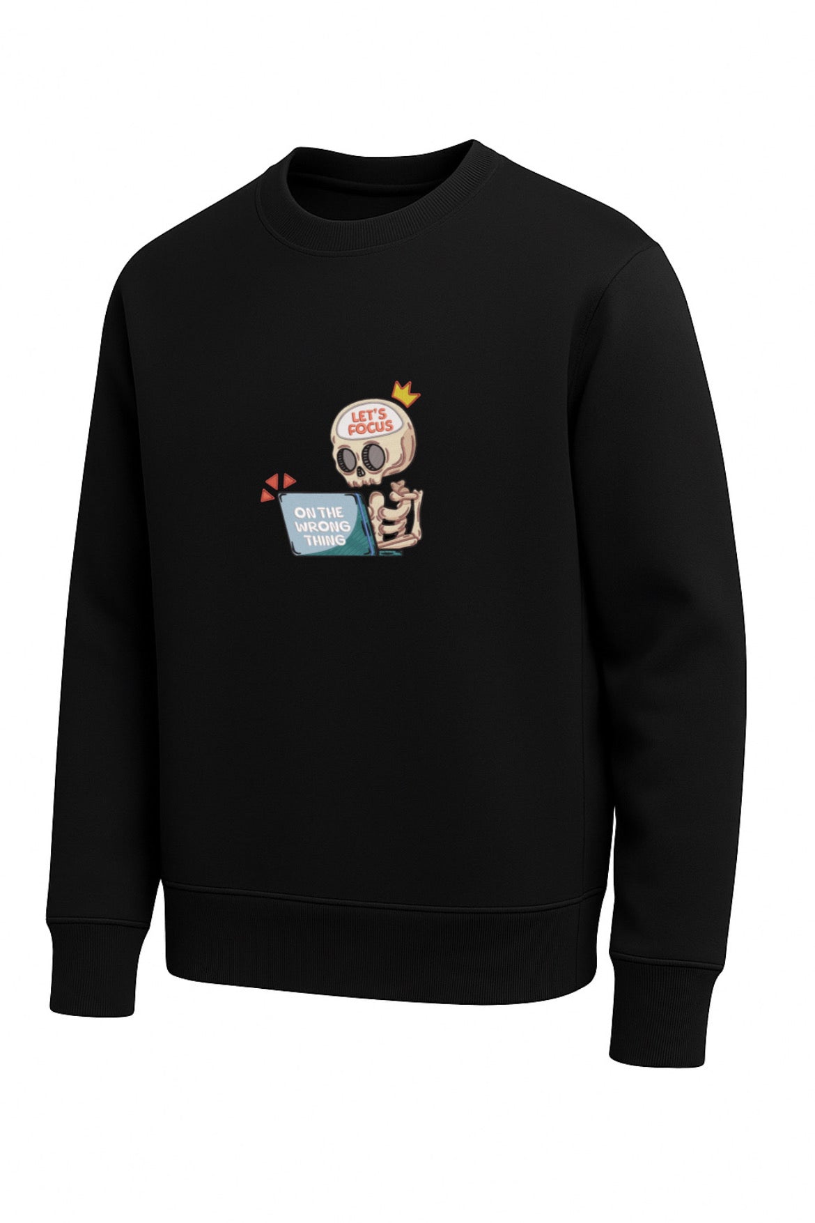 Fokus Skelett Sweatshirt – Oversized Unisex