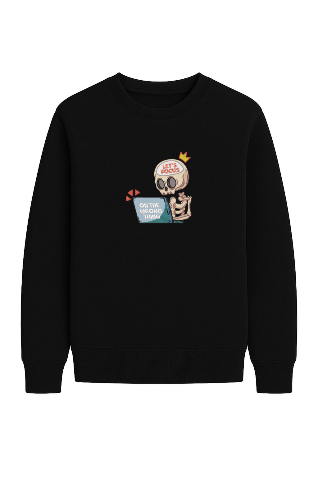 Fokus Skelett Sweatshirt – Oversized Unisex