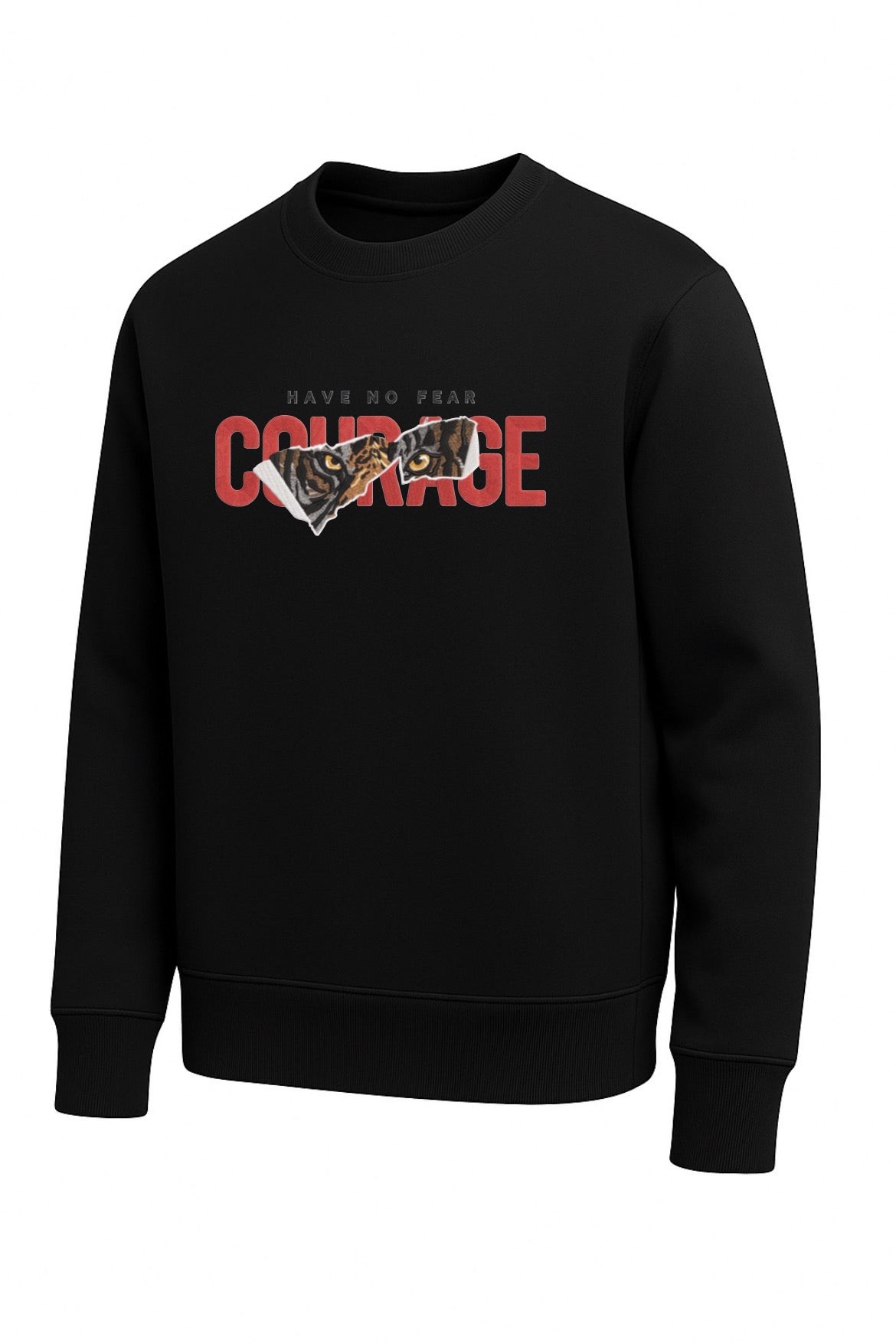 Courage Tiger Sweatshirt – Oversized Unisex