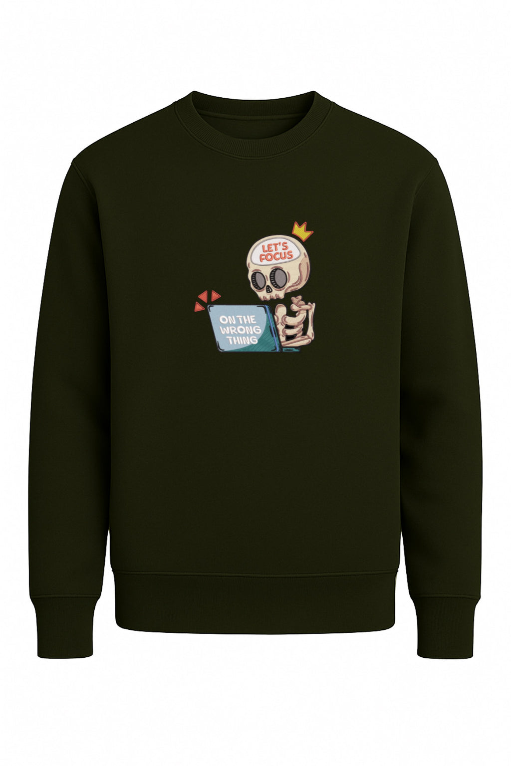 Fokus Skelett Sweatshirt – Oversized Unisex