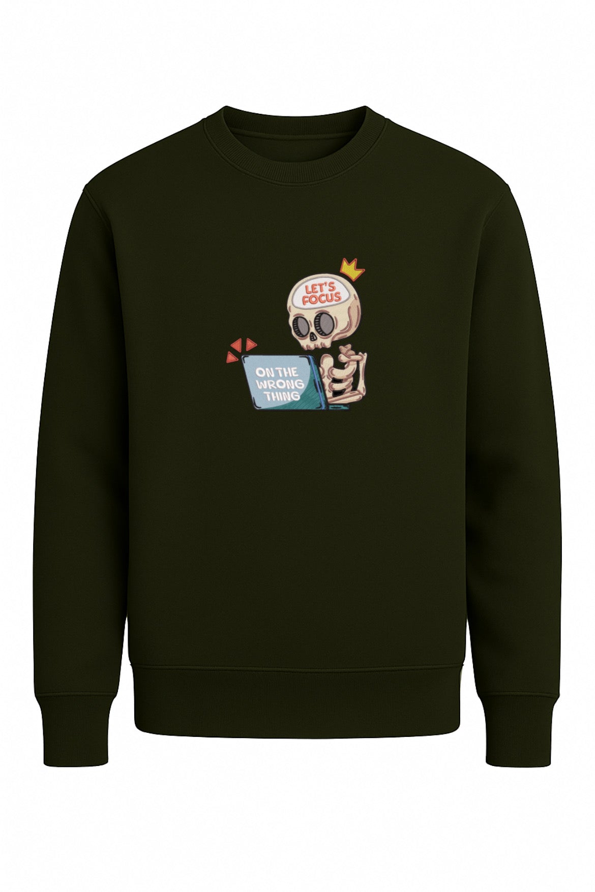 Fokus Skelett Sweatshirt – Oversized Unisex