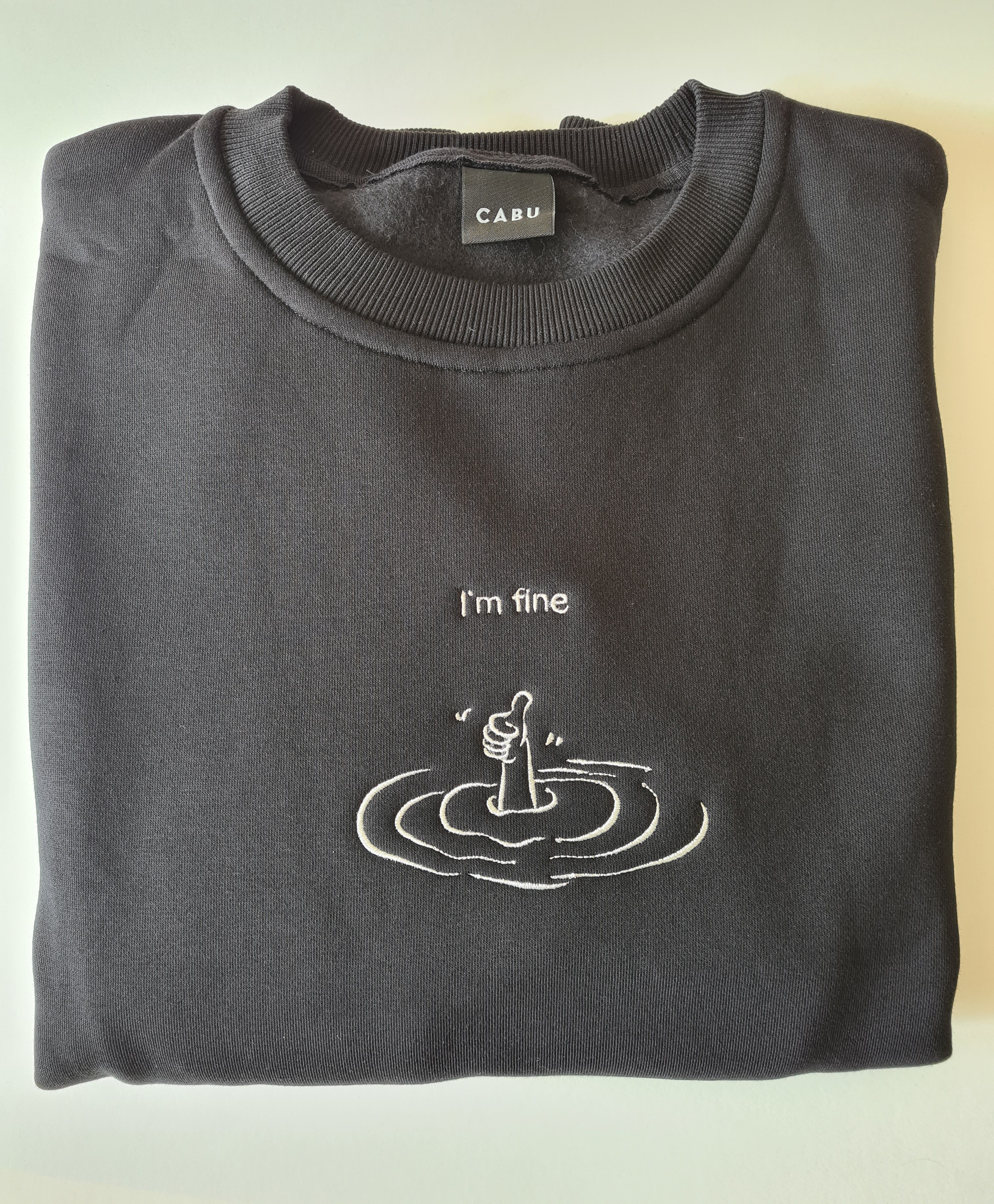 I'm fine - Besticktes Sweatshirt