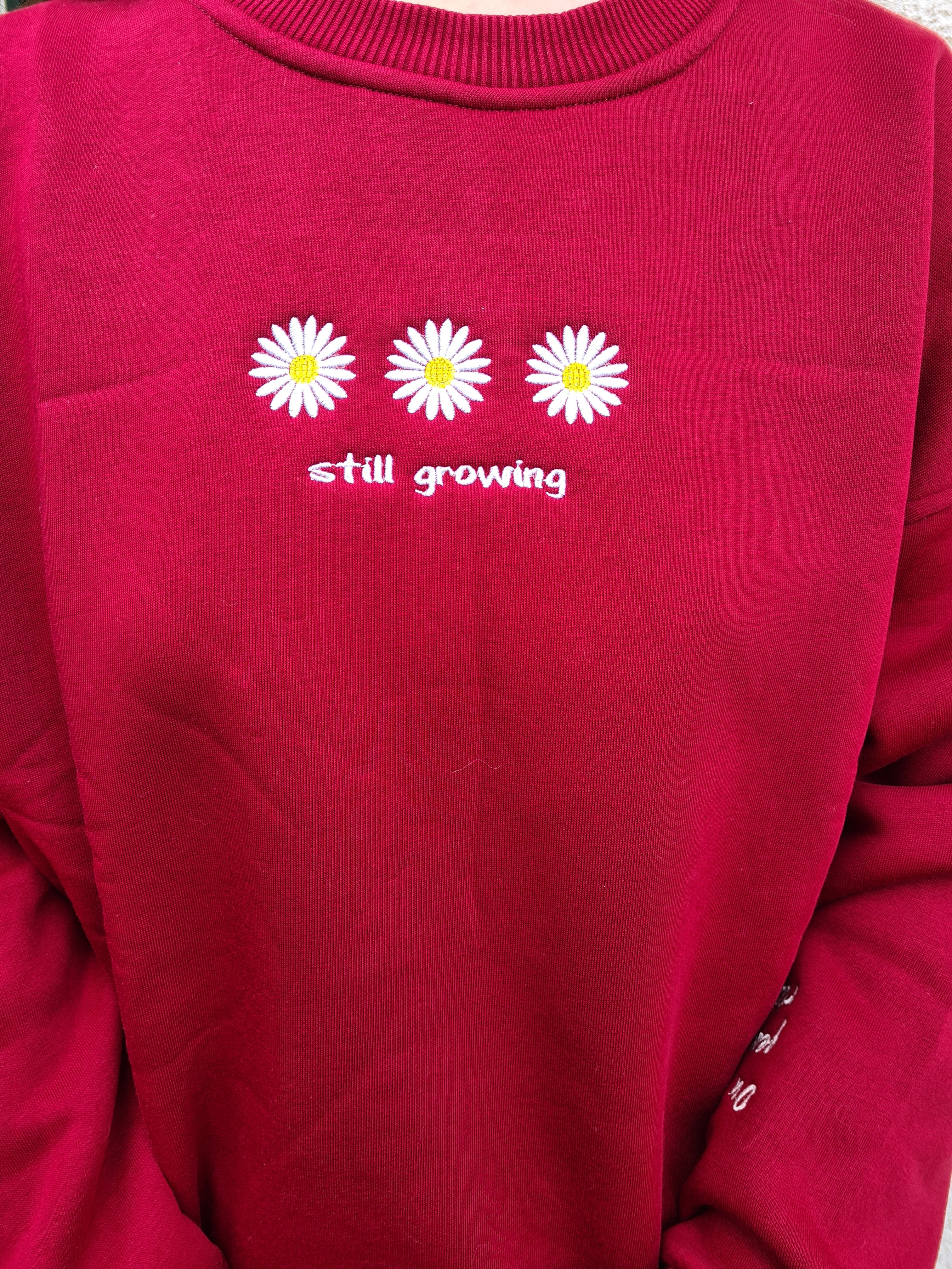 Still growing - Besticktes Sweatshirt