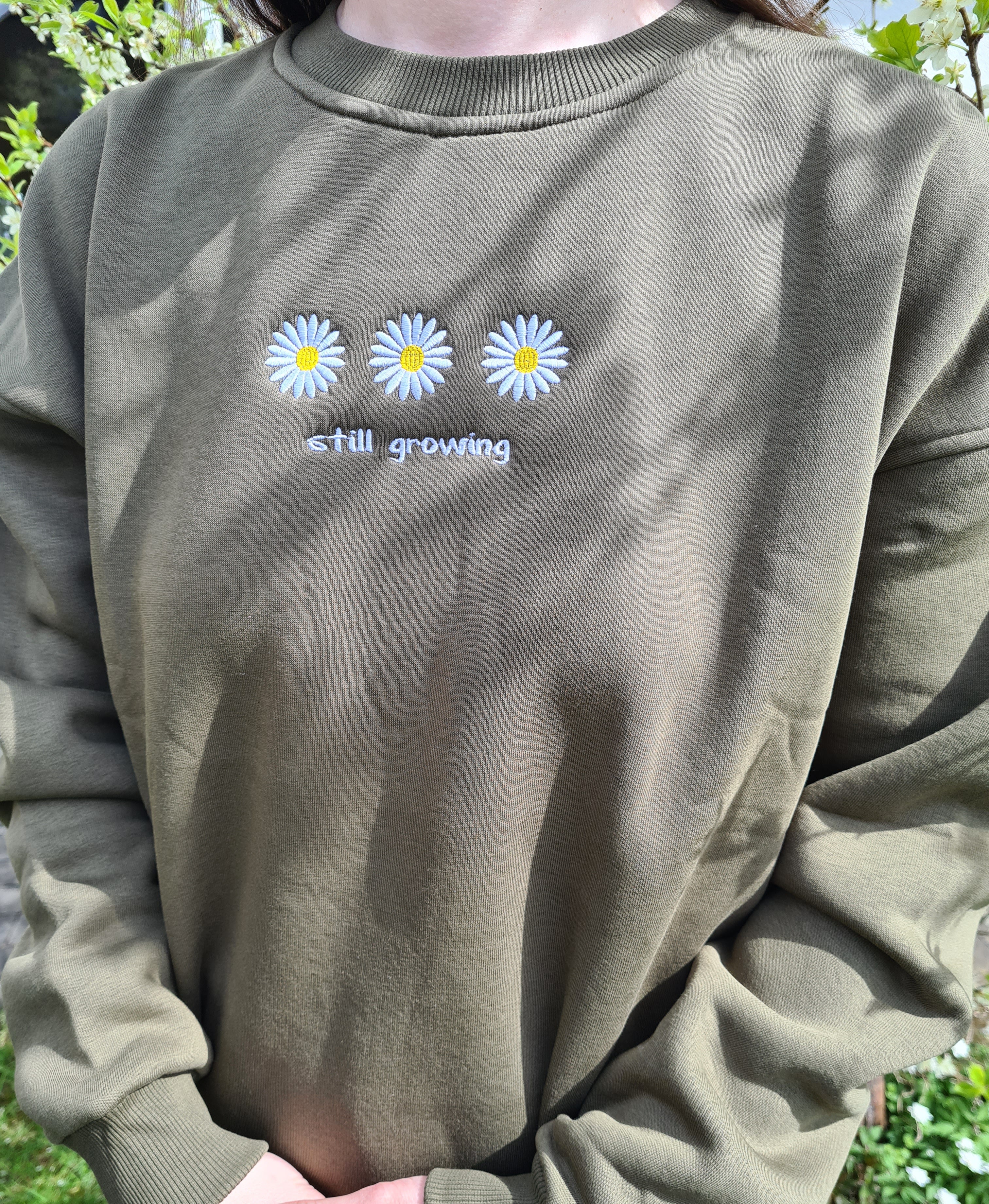 Still growing - Besticktes Sweatshirt