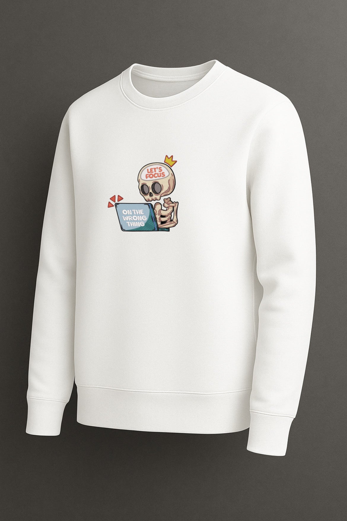 Fokus Skelett Sweatshirt – Oversized Unisex