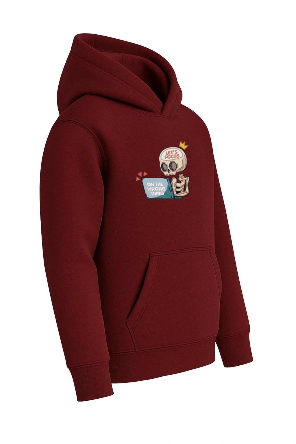 Fokus Skelett Hoodie - Oversized Unisex