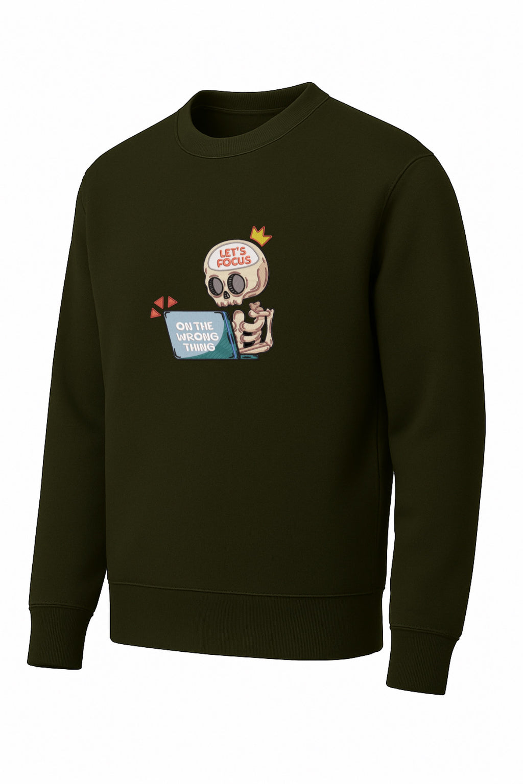 Fokus Skelett Sweatshirt – Oversized Unisex