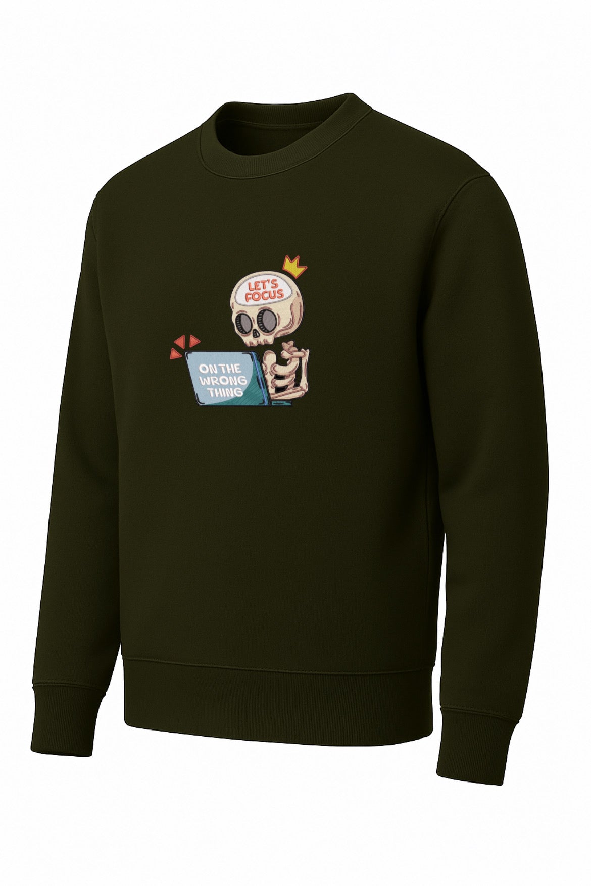 Fokus Skelett Sweatshirt – Oversized Unisex