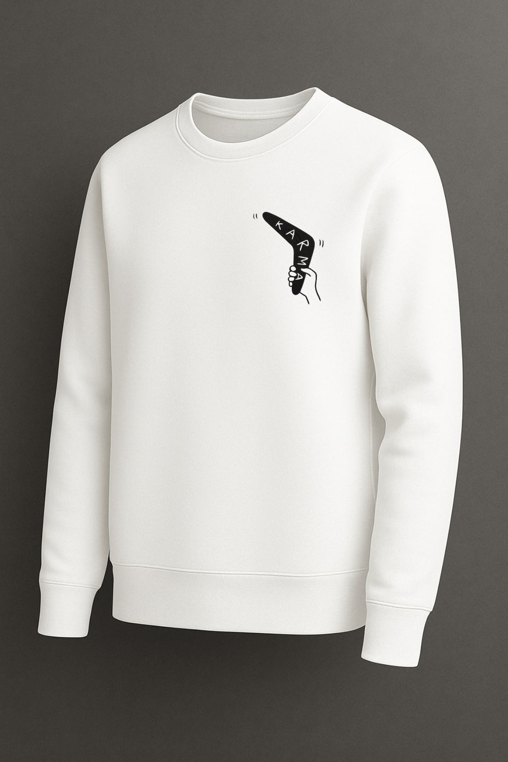 Karma Boomerang Sweatshirt – Oversized Unisex