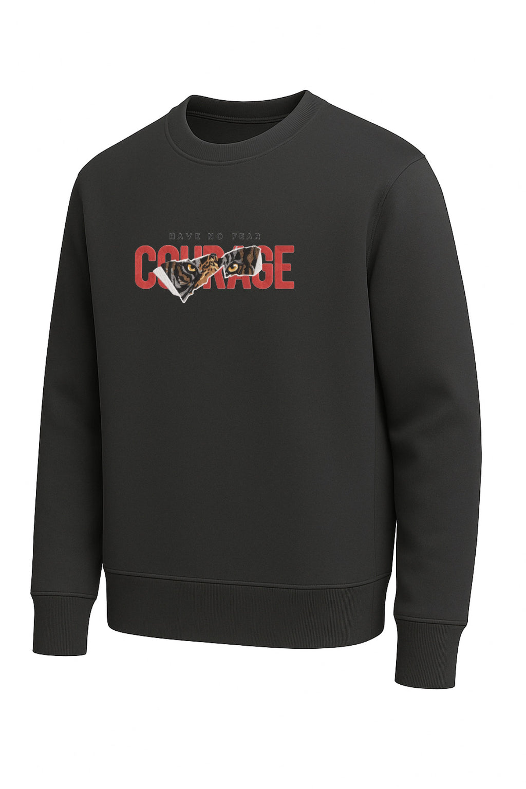 Courage Tiger Sweatshirt – Oversized Unisex