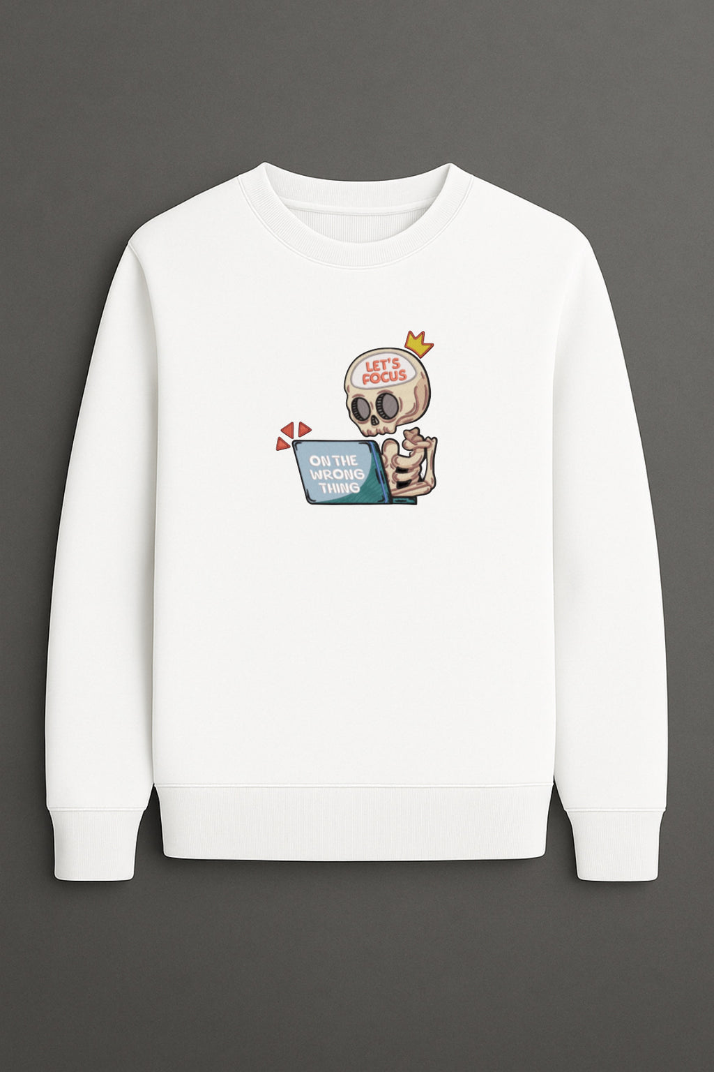 Fokus Skelett Sweatshirt – Oversized Unisex
