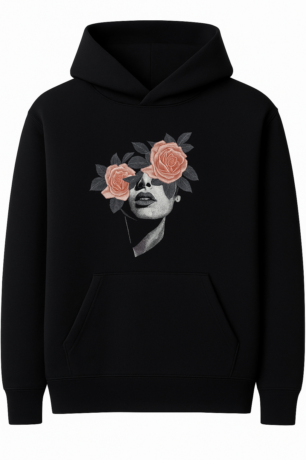 Blind Roses Hoodie – Oversized Unisex