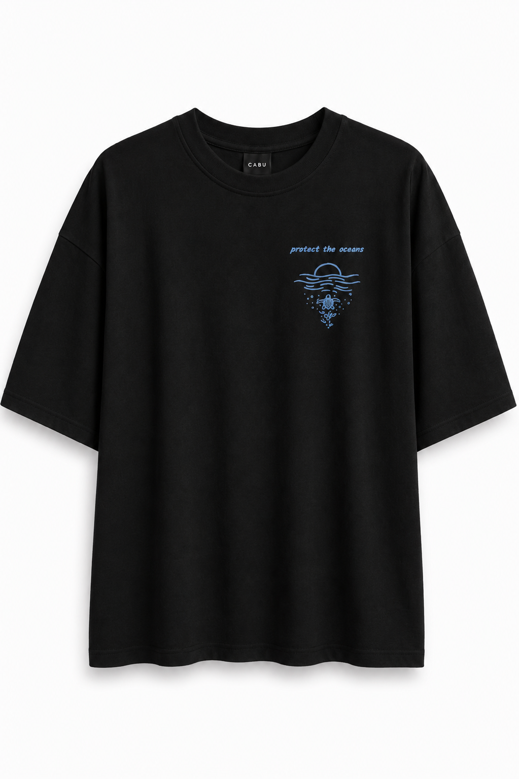 Protect the oceans - Besticktes T-Shirt