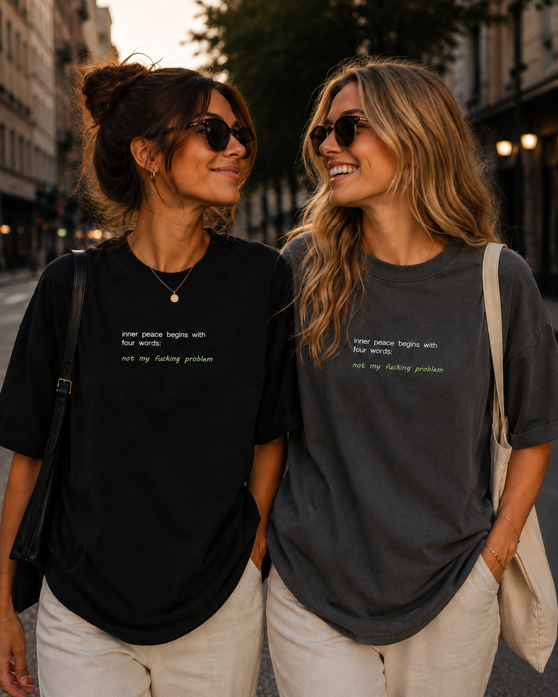 Inner peace - Besticktes T-Shirt