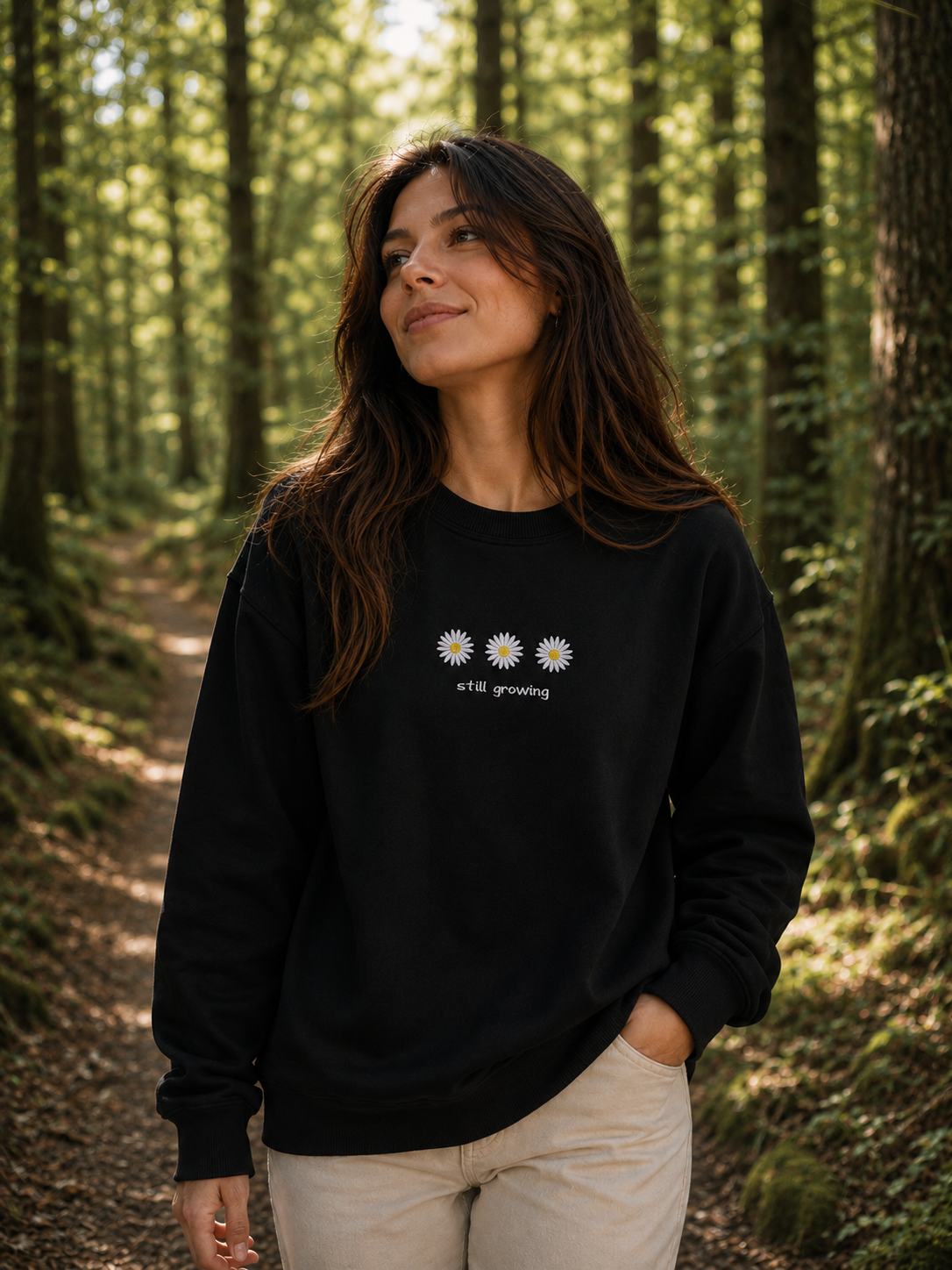 Still growing - Besticktes Sweatshirt