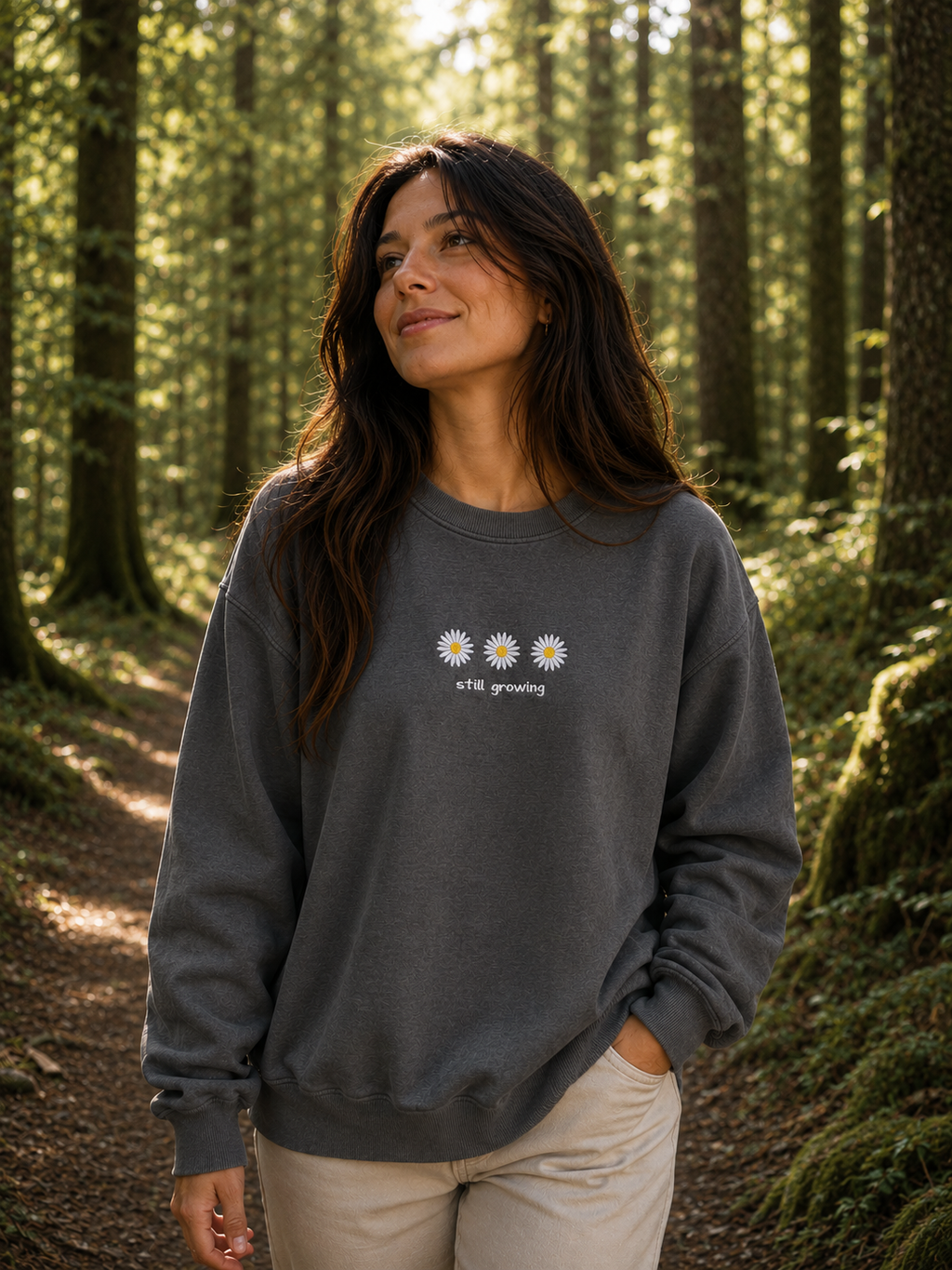 Still growing - Besticktes Sweatshirt