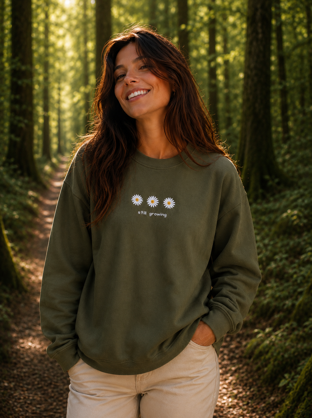 Still growing - Besticktes Sweatshirt