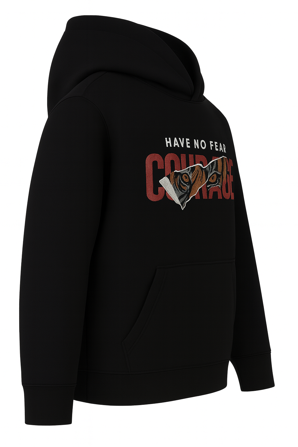 Courage Tiger Hoodie - Oversized Unisex