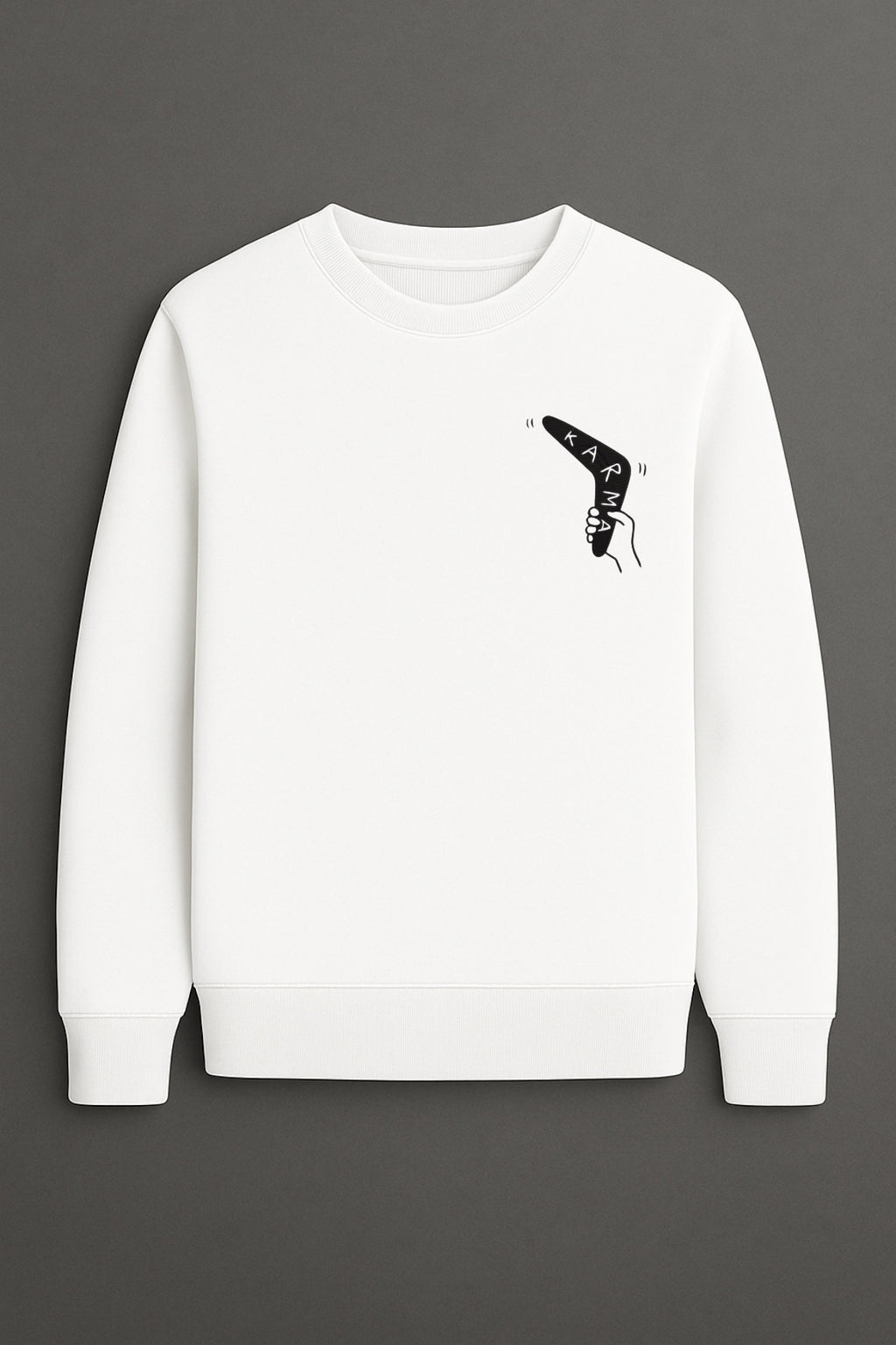 Karma Boomerang Sweatshirt – Oversized Unisex