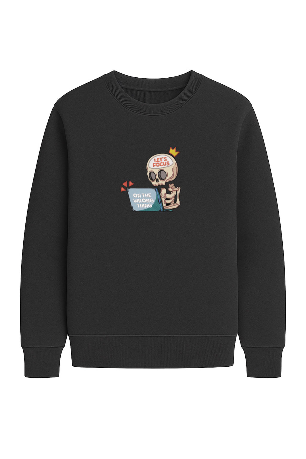 Fokus Skelett Sweatshirt – Oversized Unisex