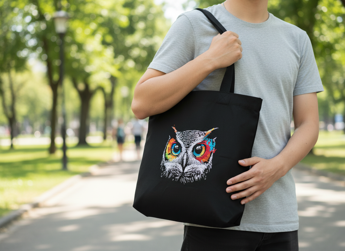 Umhängetasche bunte Eule