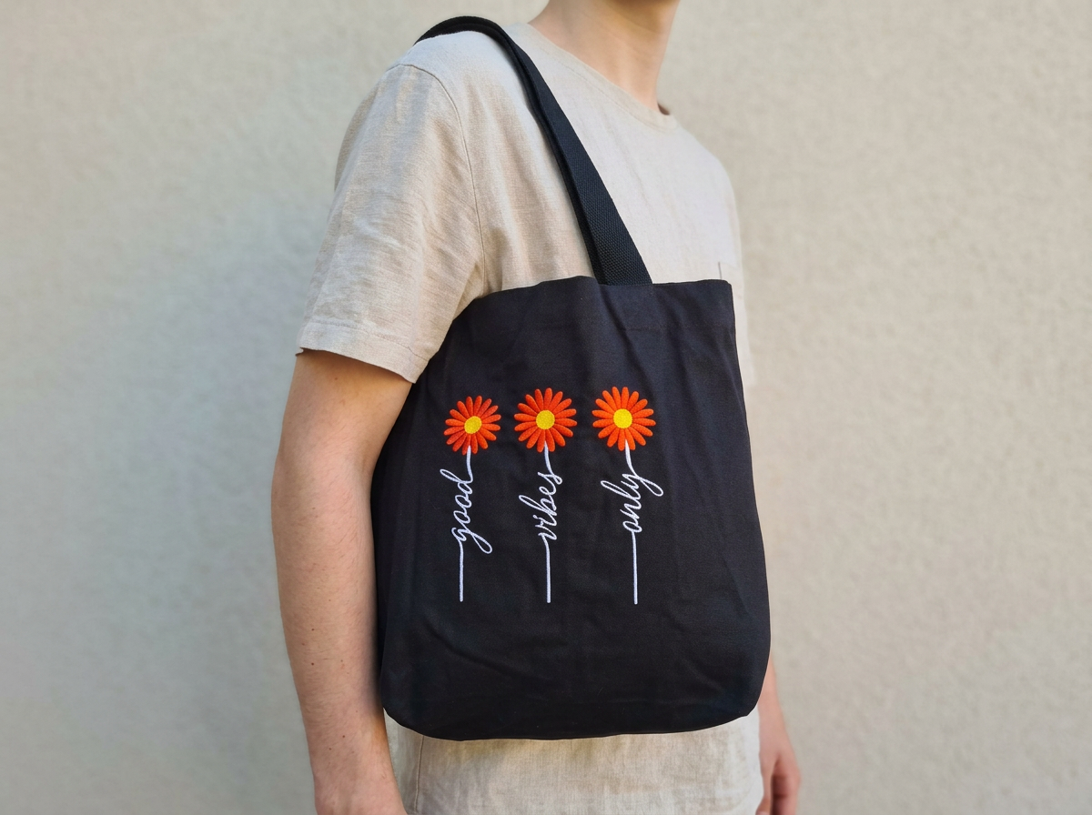 Umhängetasche Good vibes only